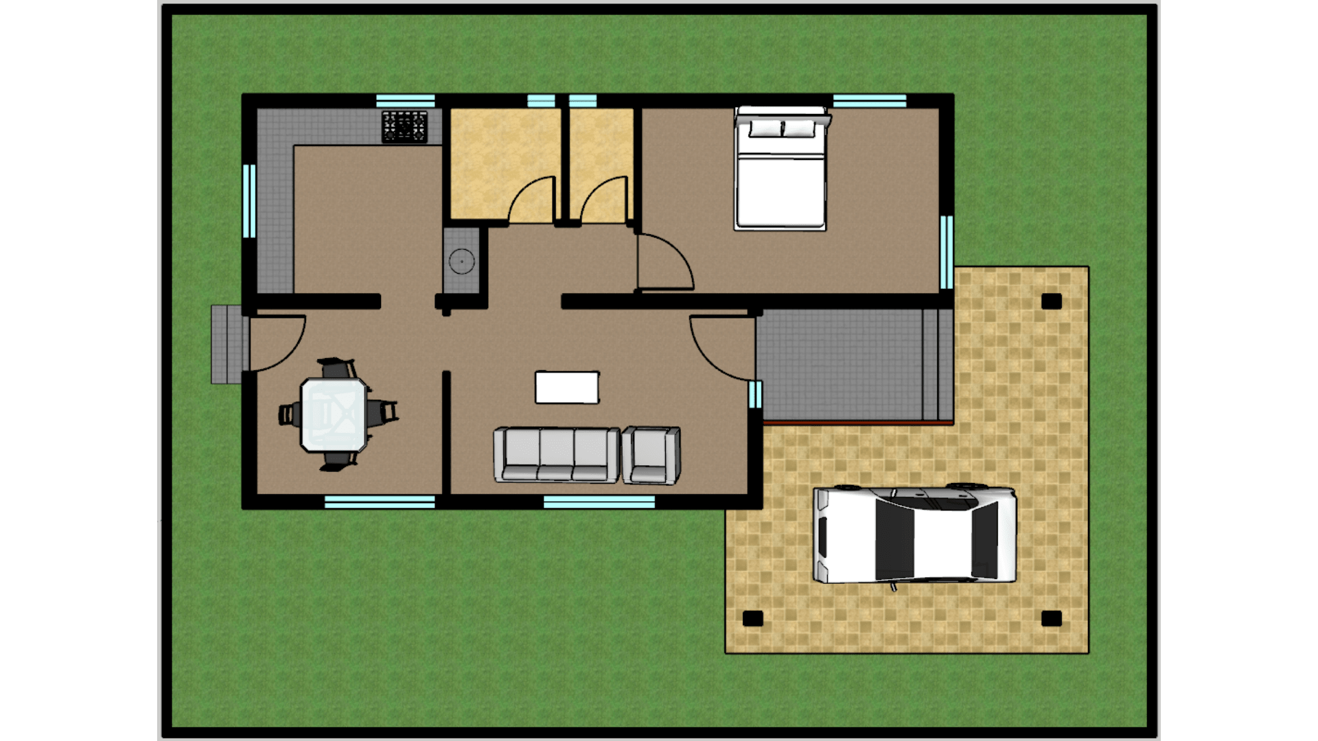 West Facing 1 Bhk 1080 Sqft